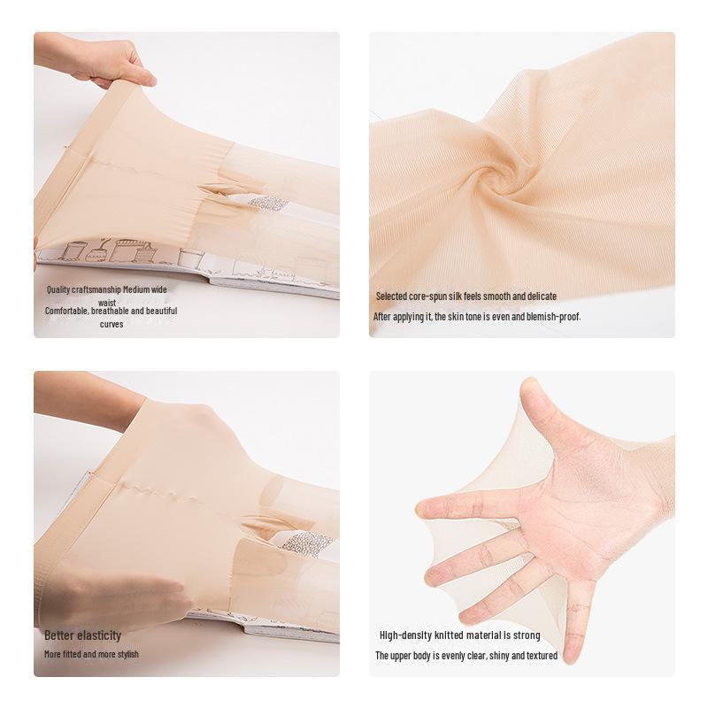 Red Pepper Women's Anti-Snag Transparent Pantyhose - Invisible, Thin, Traceless, Black & Flesh-Colored