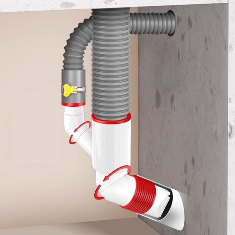 Sturdy Odor Resistant Rotating Drain Adapter Suitable for Various Installations Household Use Bathroom Accessory