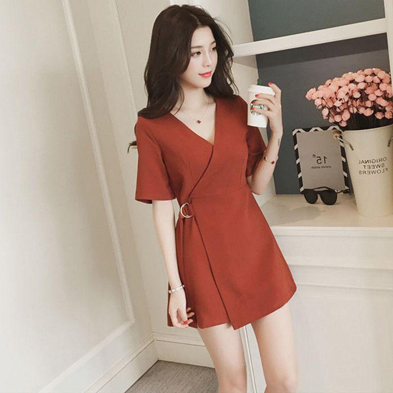 

Fashion Dress Women 2025 Summer New French style Platycodon Grandiflorum Temperament Slimming Waist Hugging V-neck Retro Western Style A- Line Skirt Orange XL (55.00 kg-60.00 kg