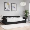 VidaXL Daybed with Mattress Black 100x200 Cm Velvet 3196916