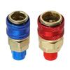 R134A Refrigerant Quick Coupling Adapters Coupler Converter Set Quick Coupler Adapters for Car and Household Appliances