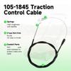 105-1845 Deck Engagement Clutch Cable Replace for 20012 20016 20019 20001 20003 20005 20007 20064 Lawnmower Deck Cable