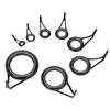 16Pcs Single Leg Ceramic Rings Fishing Casting Poles Guides Set Fishing Rod Guide Tip Circle Rings Eye Easy to Use