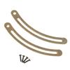 20 Set Lid Support Hinge Metal Retro Lid Stay Hinge with Screw for Cabinet Box Furniture Bronze