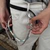 Turquoise Pendant Jeans Chain - Western Pearl Accessory Waist Keychain Trendy