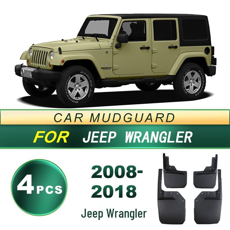 08-18 Jeep Wrangler Soft Rubber Mud Flaps - Car Tire Fender Accessories Upgrade