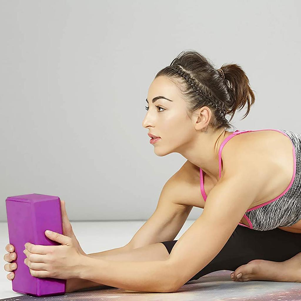 💰Kaufe Yoga Blöcke und Riemen Set, Black Yoga Block 2 Packungen High