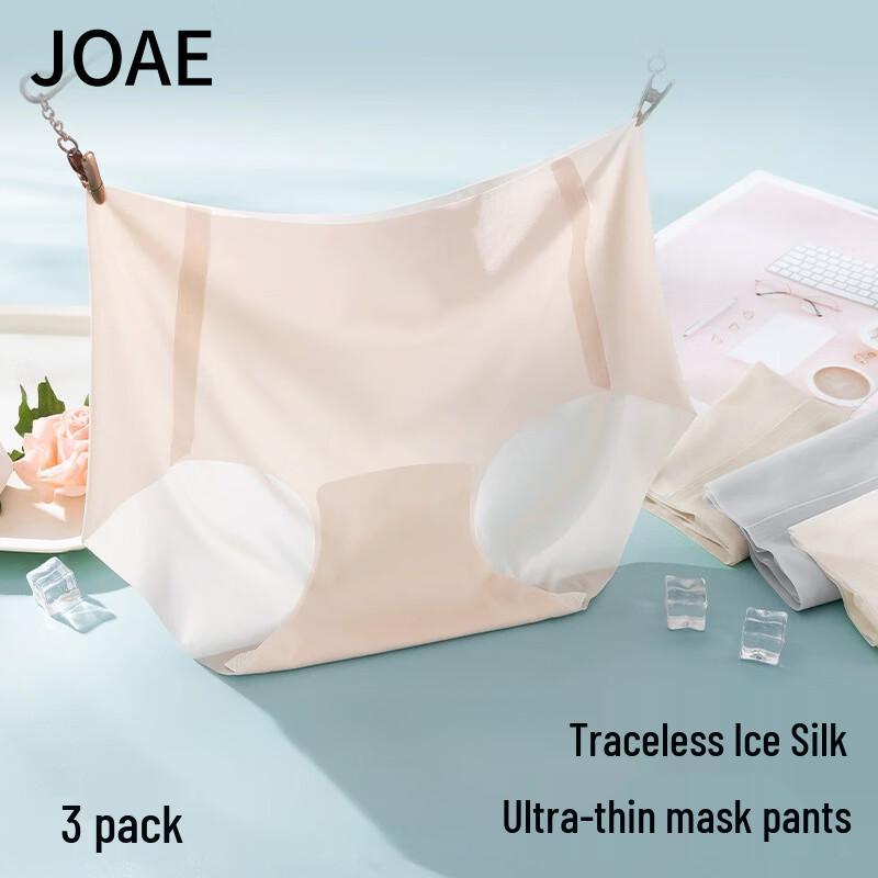 

JOAE Women s Seamless Ice Silk Underwear XL (132-154 lbs)