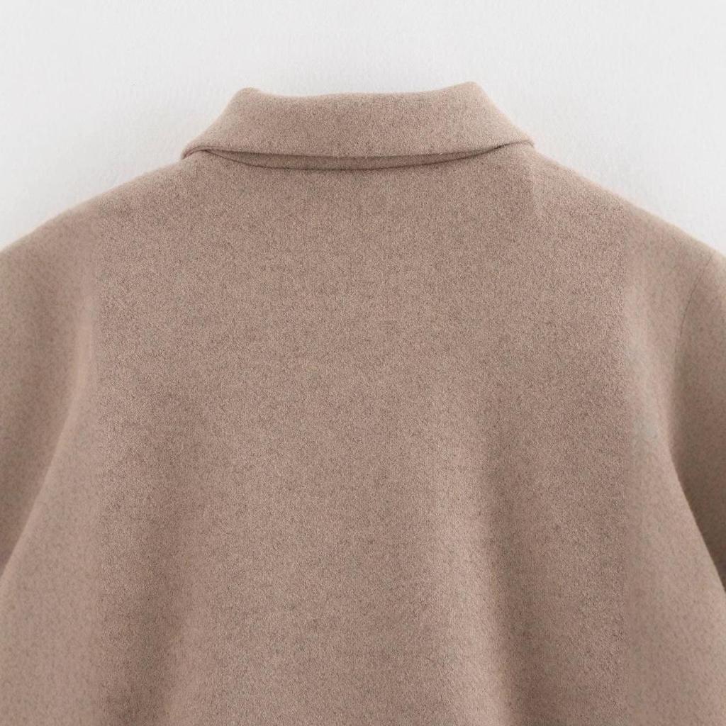 2025 Spring Fashion Casual Lapel Zipper Short Coat