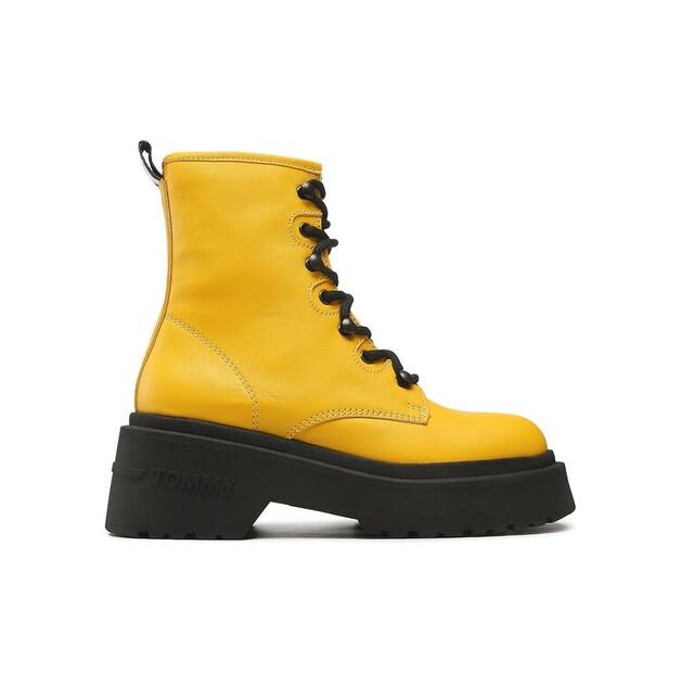 

Массивные ботинки Tommy Jeans со шнуровкой EN0EN02057, жёлтые 40