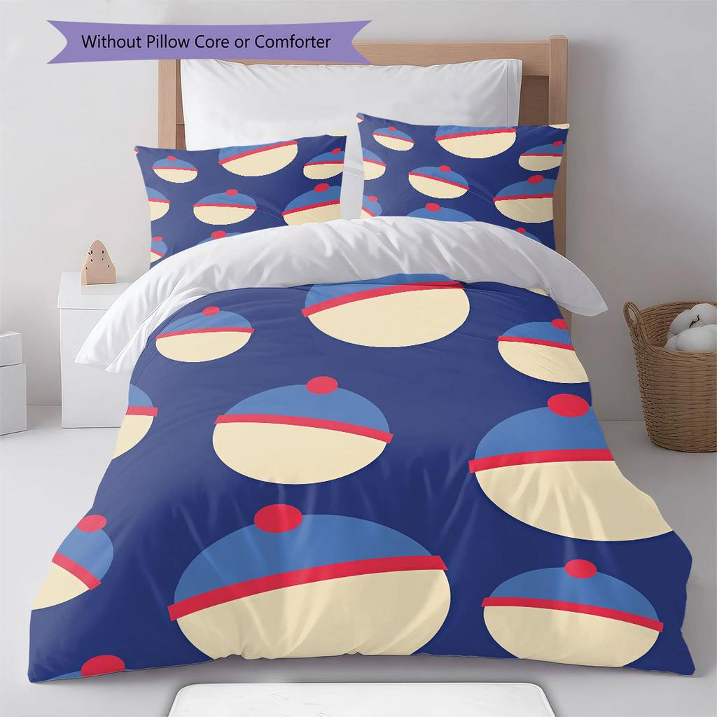 Stan South Park Pattern Bedding Home Decoration Birthday Gift ( 1 Duvet Cover + 2 Pillowcase, Without Core),fan Merchandise.