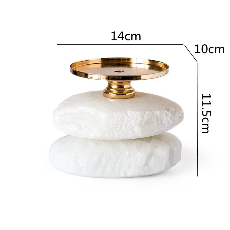 Candlestick Natural Ore Desktop Handicraft Ornaments Handmade Candle Holder Centerpieces Wedding Decorations Home Decoration