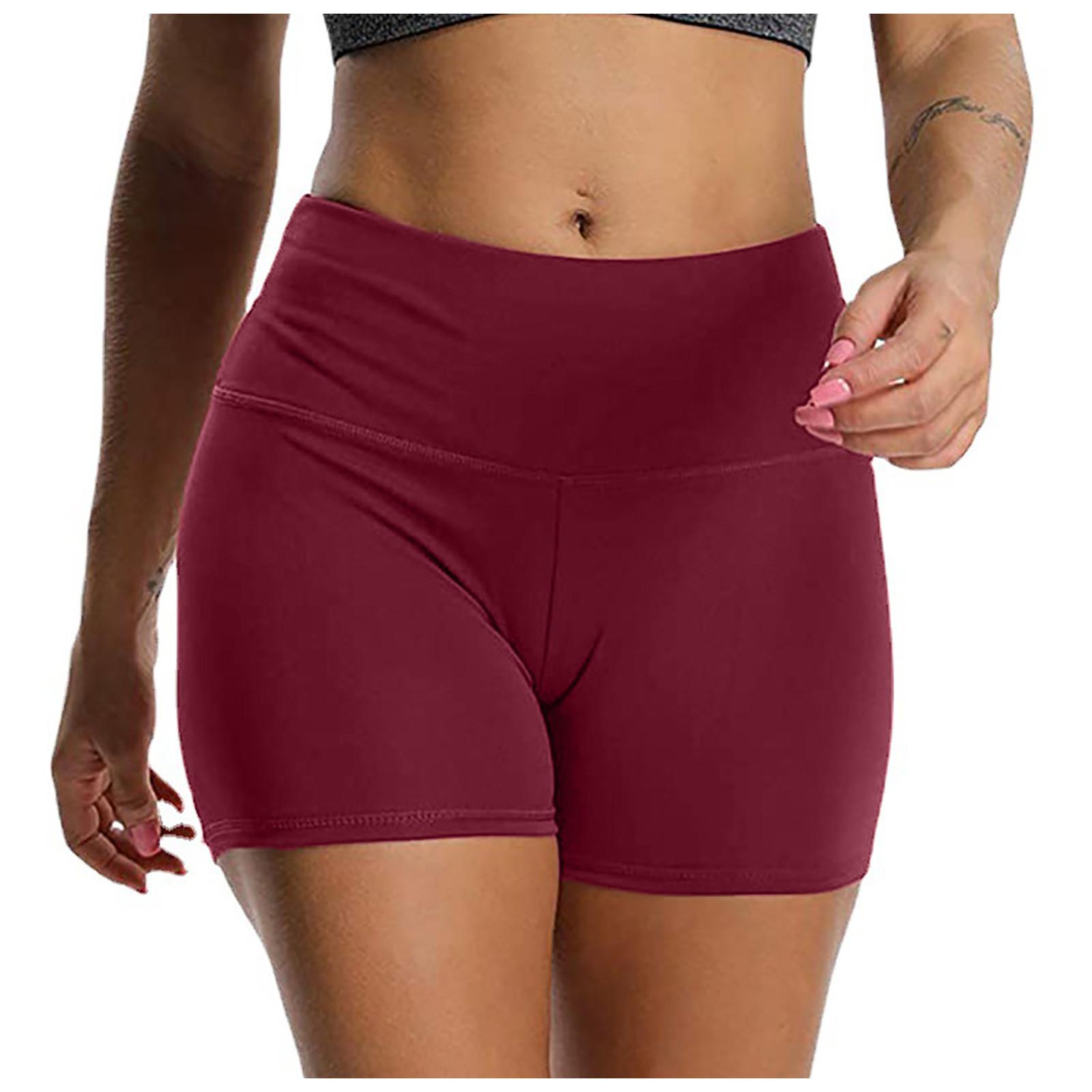 

Женские брюки с высокой талией и подъемом бедер Брюки для фитнеса Женские спортивные брюки Брюки для бега M винный