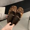 Fashion Soft and Comfortable Women's Flat Shoes Classic Round Toe Leopard Print Shoes Casual Fashion Mary Jane Shoes Zapatos De Mujer