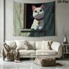 Little white cat pattern Pattern Home Decor Tapestry, Wall Hanging, Decorative RV Wall Cloth.XGT0914534