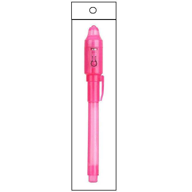 Glow-in-the-Dark Purple UV Invisible Marker - Minimalist Fluorescent Money Detector Pen.