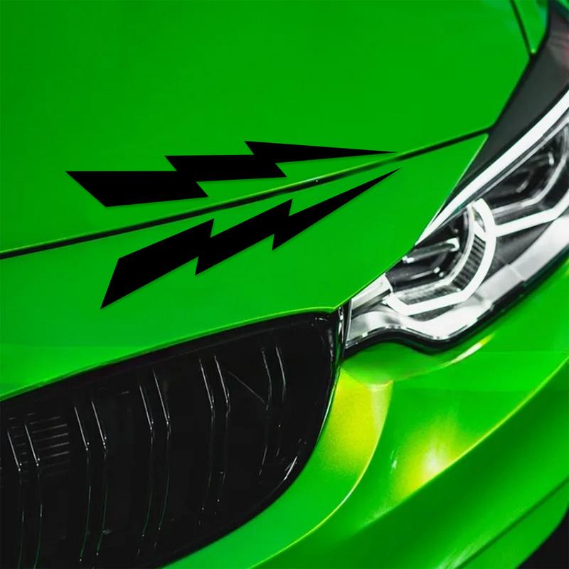 1 Pair Motorcycle Stickers Reflective Car Body Stickers Lightnings Decal DIY Motocross Decorative Accessories