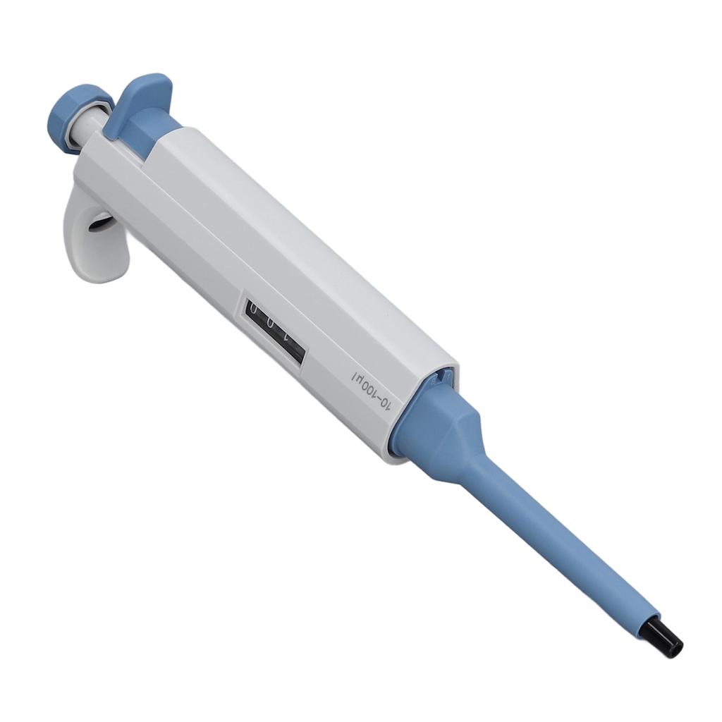 Single Channel Pipettor 10?100ul Adjustable Variable Volume Micropipette with Large Capacity Tip