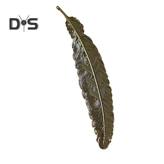 Lesezeichen mit Federn, chinesischer Stil, Metall-Lesezeichen, Seite, Retro-Handwerk, Glanz-Design, bedeutungsvolles Lesen, DIY-Geschenk für Zuhause, Schule, Büro