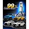 AUTOONE Upgraded 9006 LED Light Bulb, 700% Brighter HB4 Light Lamps With Turbofan, 6500K Cool White, 1:1 Mini Size Halogen Bulbs, Pack Of 2