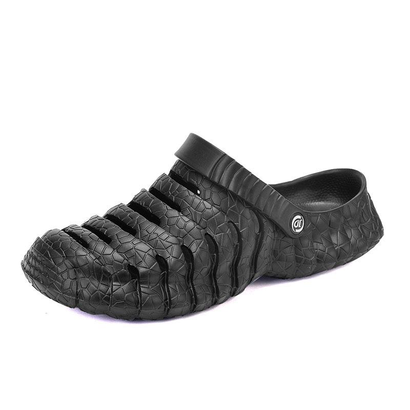 2025 summer outdoor two wear beach hole shoes breathable thick-soled sandals river-walking slippers foreign trade bag head sandals men