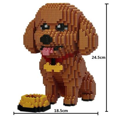 Lechuan Connection Tier Bausteine Spielzeug Pudel Hund Husky Auktionsfiguren Brinquedos für Kinder Geschenk Weihnachtsgeschenk