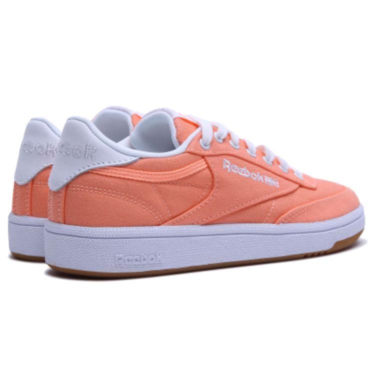 Reebok Club C 85 Vintage Low-Top Casual Sneakers Women Sneakers Light-Orange EH2422
