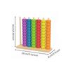 Wooden Bead Counting Toy Sorting Sorter Colorful for Children