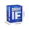 Risky Questions Drink IF Hilarious Adult Drinking Game Card for Games Nights Party Game Gift