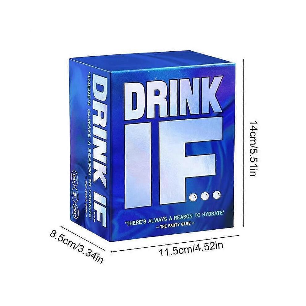 Risky Questions Drink IF Hilarious Adult Drinking Game Card for Games Nights Party Game Gift