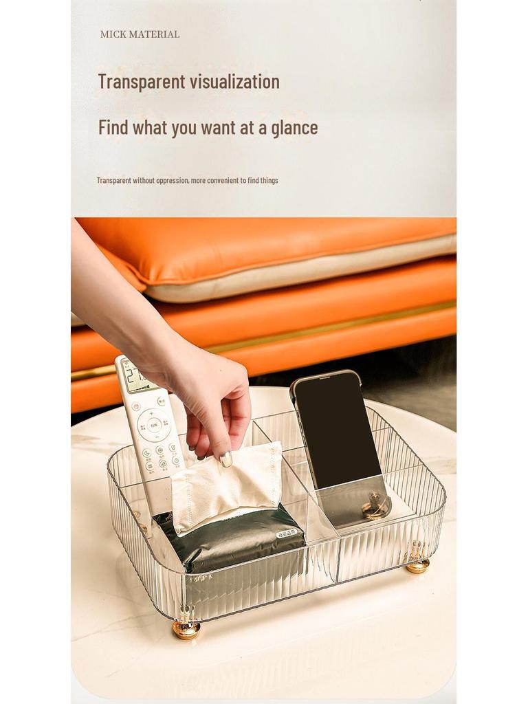 Mehrfach-Gitter Desktop Aufbewahrungsbox für Wohnzimmer - Organisieren Sie Schreibwaren, Fernbedienungen und Kosmetika