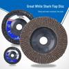 Full Box of Great White Shark Stainless Steel Grinding and Polishing Flap Discs for Angle Grinders