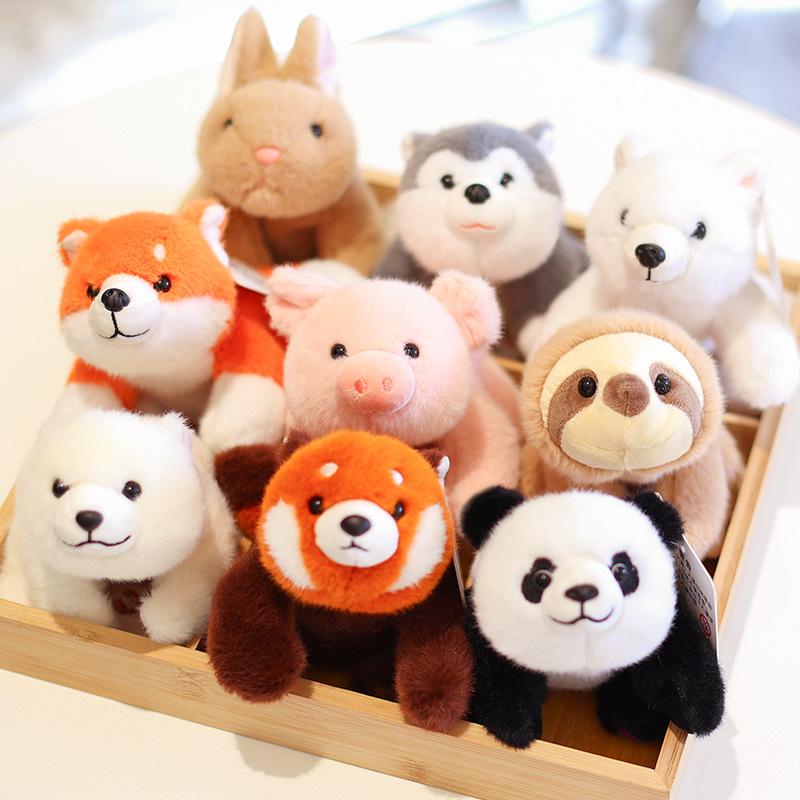 Very Precious Xiangxiang Sanzi Animal Doll Cute Panda Plush Toy Little Raccoon Doll Palm Treasure Table Companion