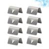 8 Pcs Wind Deflectors Stainless Steel Clips Rain Deflectors Channel for Car