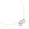 TIFFANY&Co. Triple Heart Necklace Silver925 Heart 3.9g Women Used