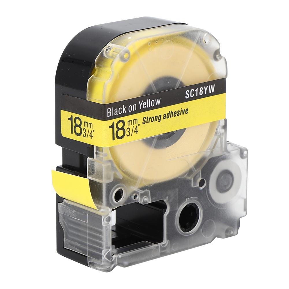 

18мм Стрічка для етикеток ПЕТ Аксесуари Підходить для King Jim SR230C для принтера етикеток Epson серії LW