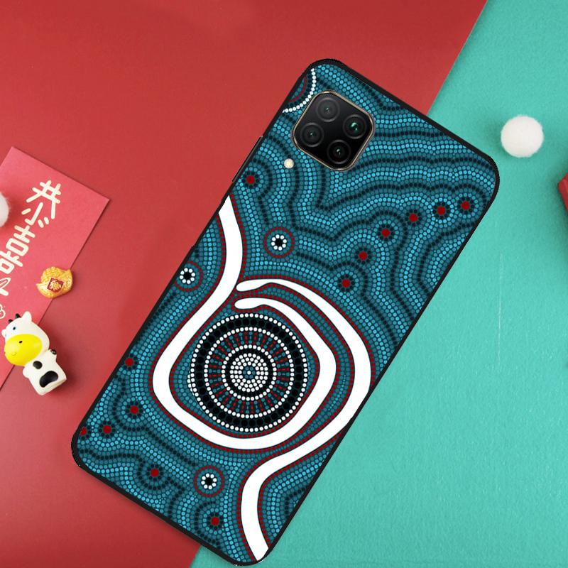 Aboriginal Art Print For Huawei Nova 11 Pro 9 10 SE 7i 8i 11i 12i Y73 Y72 Y61 Y91 Y90 Y70 Y60 P30 P40 Lite Case