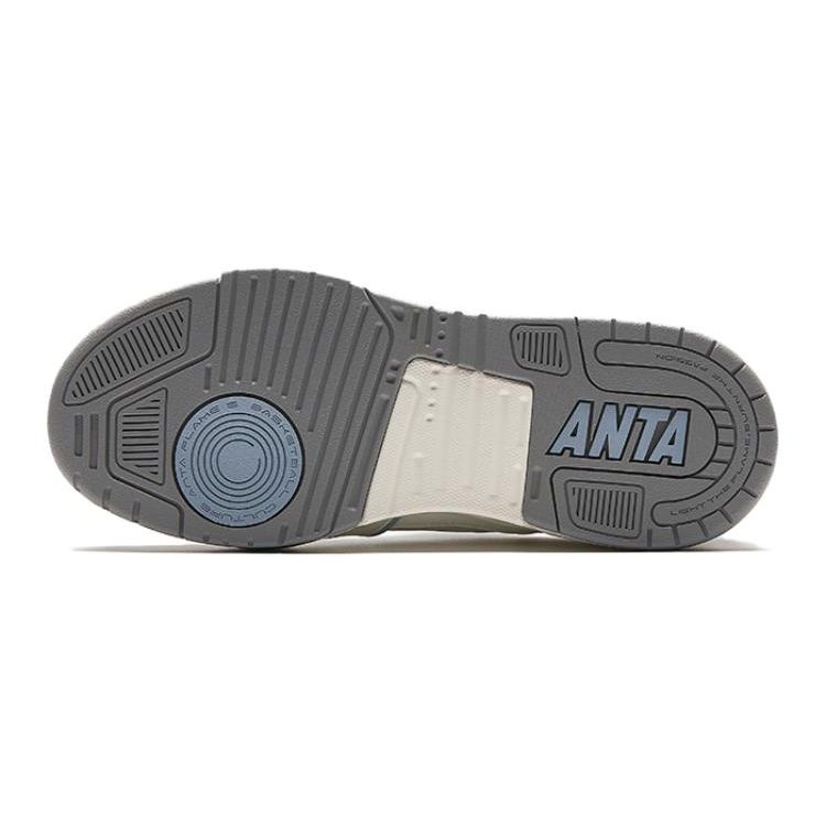 Anta Comfortable Versatile Non-Slip Durable Low-Top Kids Skate Shoes Kids Sneakers White Blue 312428006-3