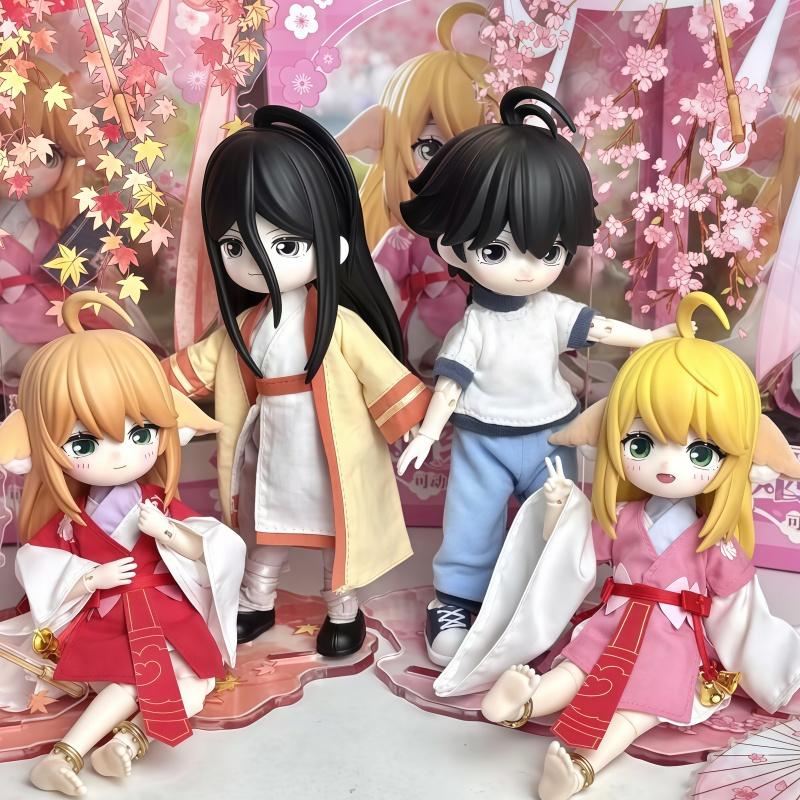 Hot Fox Spirit Matchmaker Bjd Blind Box Tushan Susu Honghong Anime Figure Trendy Peripheral Birthday Gift For Anime Fans