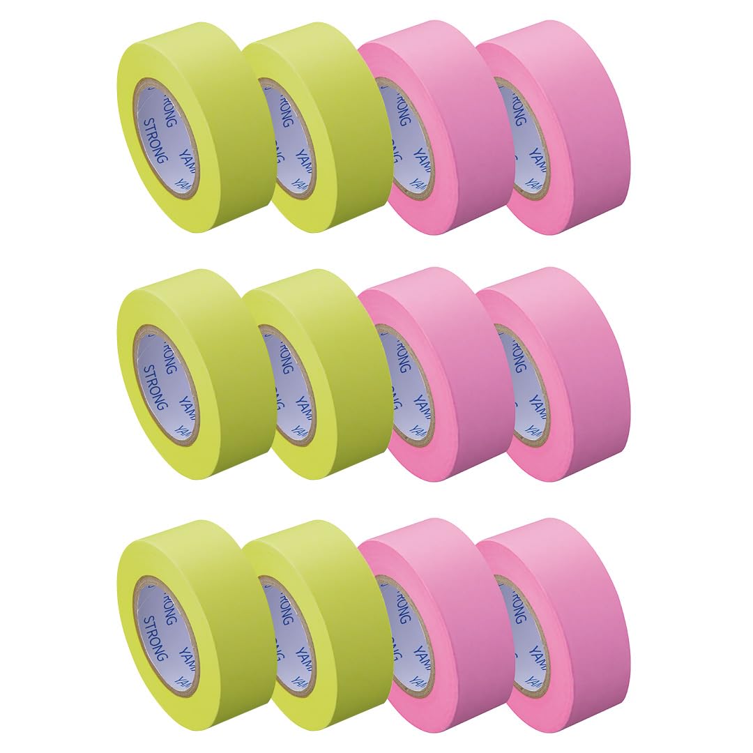 

Yamato Roll Sticky Strong 15 мм Ширина x 12 лимонно-розовых заметок, Клейкая, Сменный блок, 10 м, Рулоны,