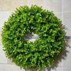 Simulation Of Frost Grass Vine Circle Bottom With Green Plants, Water Grass Vine Circle Flower Wreath
