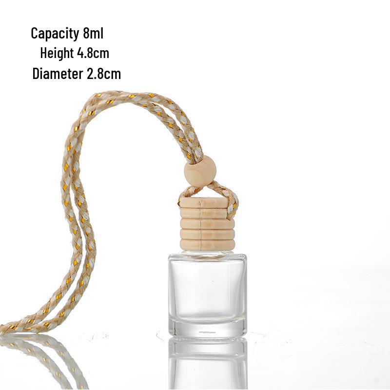 Glass Hanging Car Air Freshener & Essential Oil Diffuser Bottle