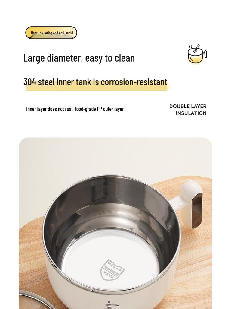 304 Stainless Steel Cartoon Noodle Bowl with Drain, Ideal for Dormitories - Small Gift