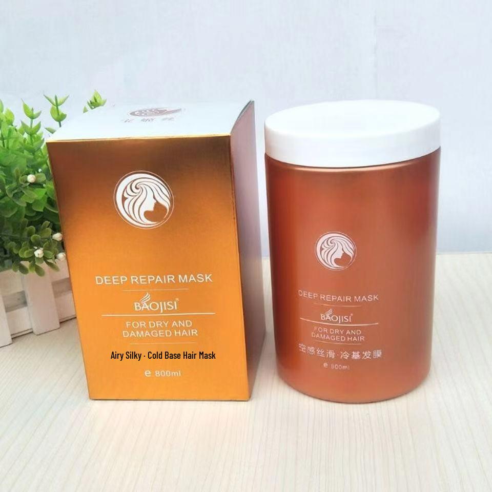 Bao Ji Si Silky Cold-Based Hair Mask - Repair & Smooth for Color-Treated, Damaged Hair. No-Steam Conditioner for Spa-Like Hair Care.
