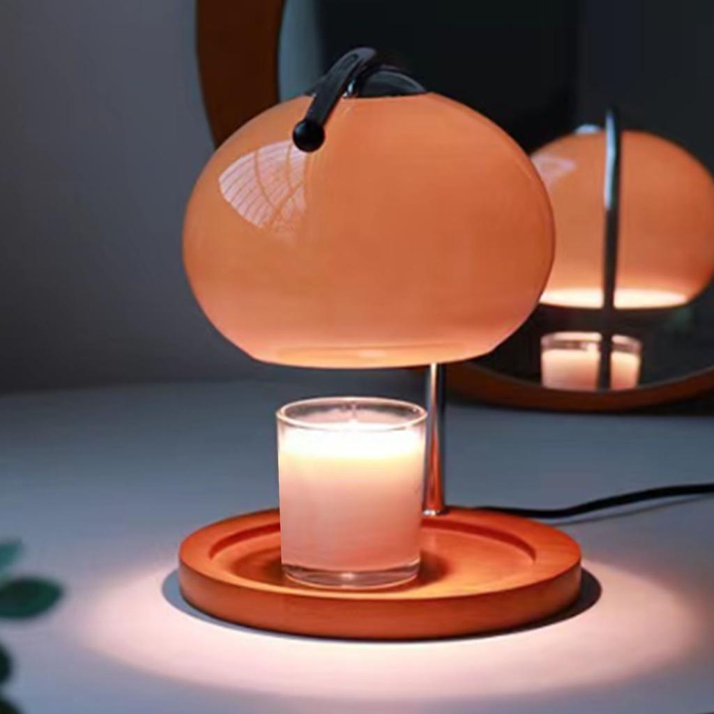 Lampa na ohřívání svíček Skleněná Nastavitelná Retro Elektrický Rozpouštěč Vonného Vosku se Žárovkou pro Domácí Dekoraci Kolaudaci