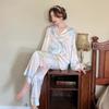 Herbst Langarm Home Wear Schmetterling Ice Silk Pyjamas Damen Dünnes Set Home Wear Herbst und Winter