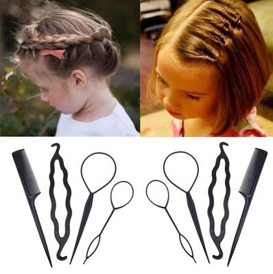 Set med 8 Arrangemang Hästsvans Arrangemang BetterJonny Hår DIY Hår Hårdragning Franska Flätor Ringar Pinnar, Pinnar, Pinnar, Kammar, Kammar, Verktyg,