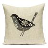 Geometry Animal Plants Cushion Cover Decorative Sofa Seat Home Office Decor Pillow Covers Bear Bird Pattern Throw Pillow Cases