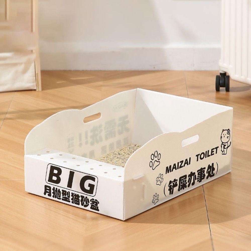 

Disposable Pet Cat Litter Box Foldable Cat Toilet Pet Supplies Cat Litter Tray Trip Character