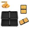 1/2 Piece Silicone Waffle Mold, Kitchen Waffle Maker Square Waffle Mold for Cake Chocolate Craft Candy Soap Pastry Accessories